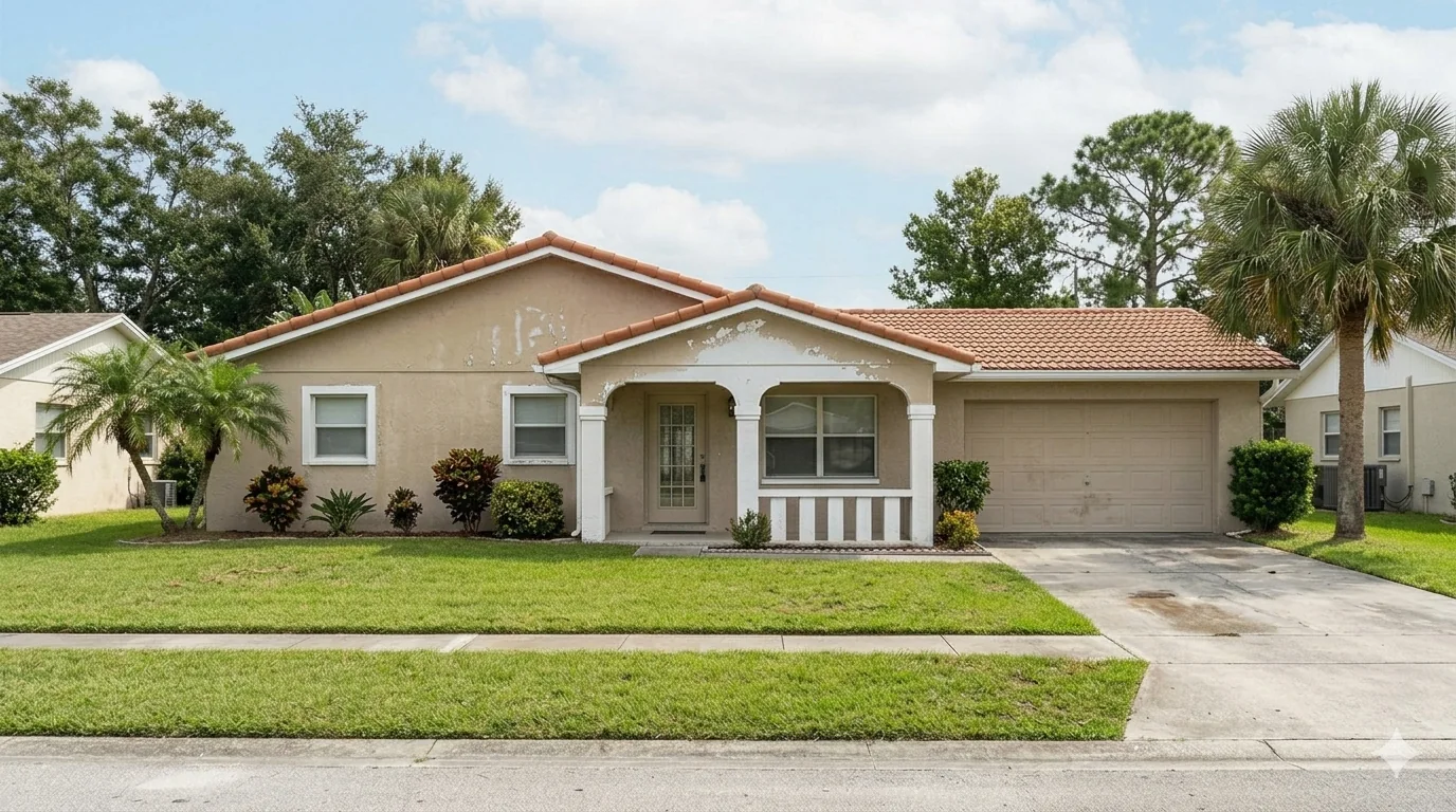 Tampa home exterior after a fresh repaint by House Painters Tampa